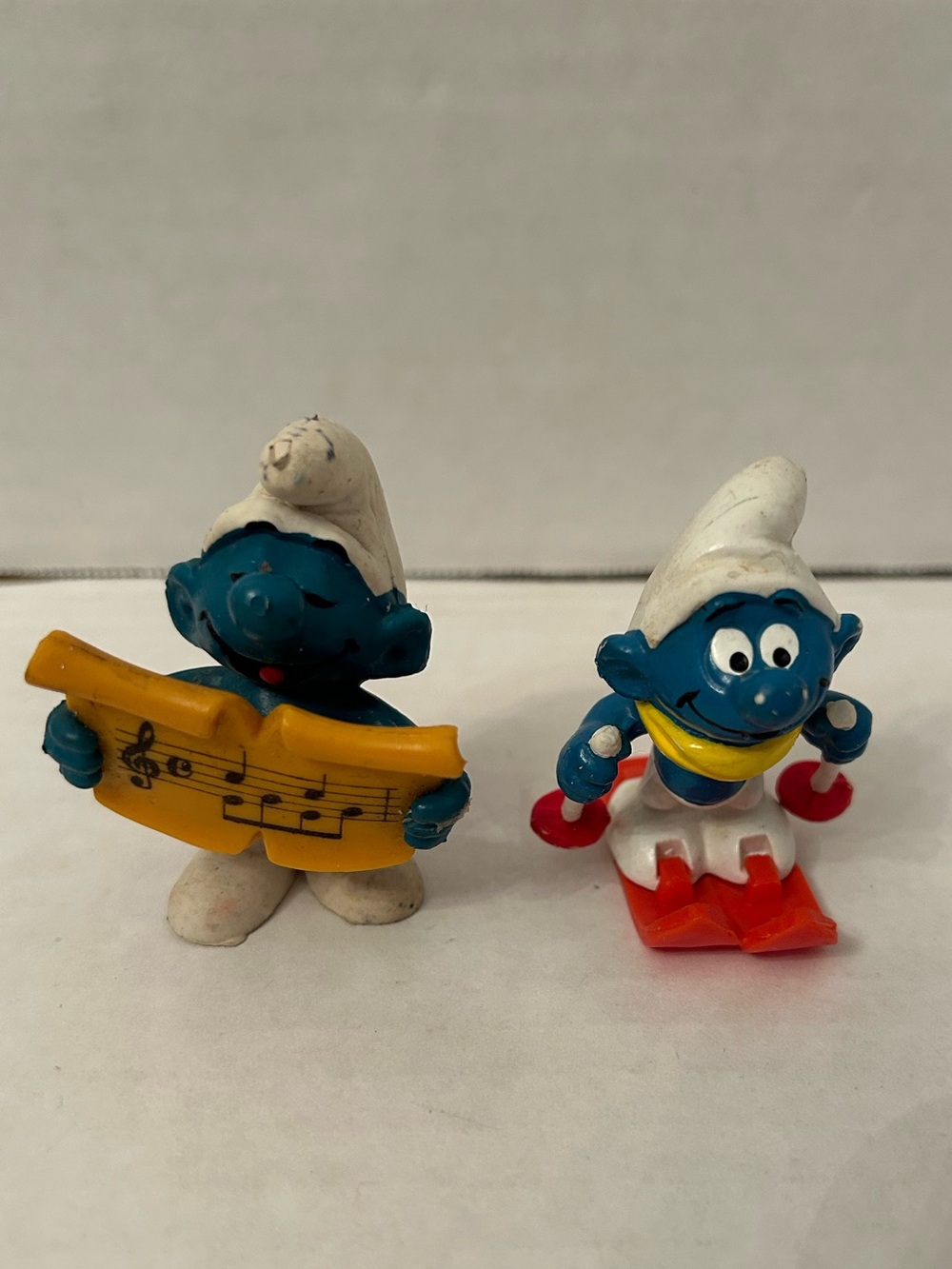 Retired Vintage Smurf Band Harp & Singer Trumpet